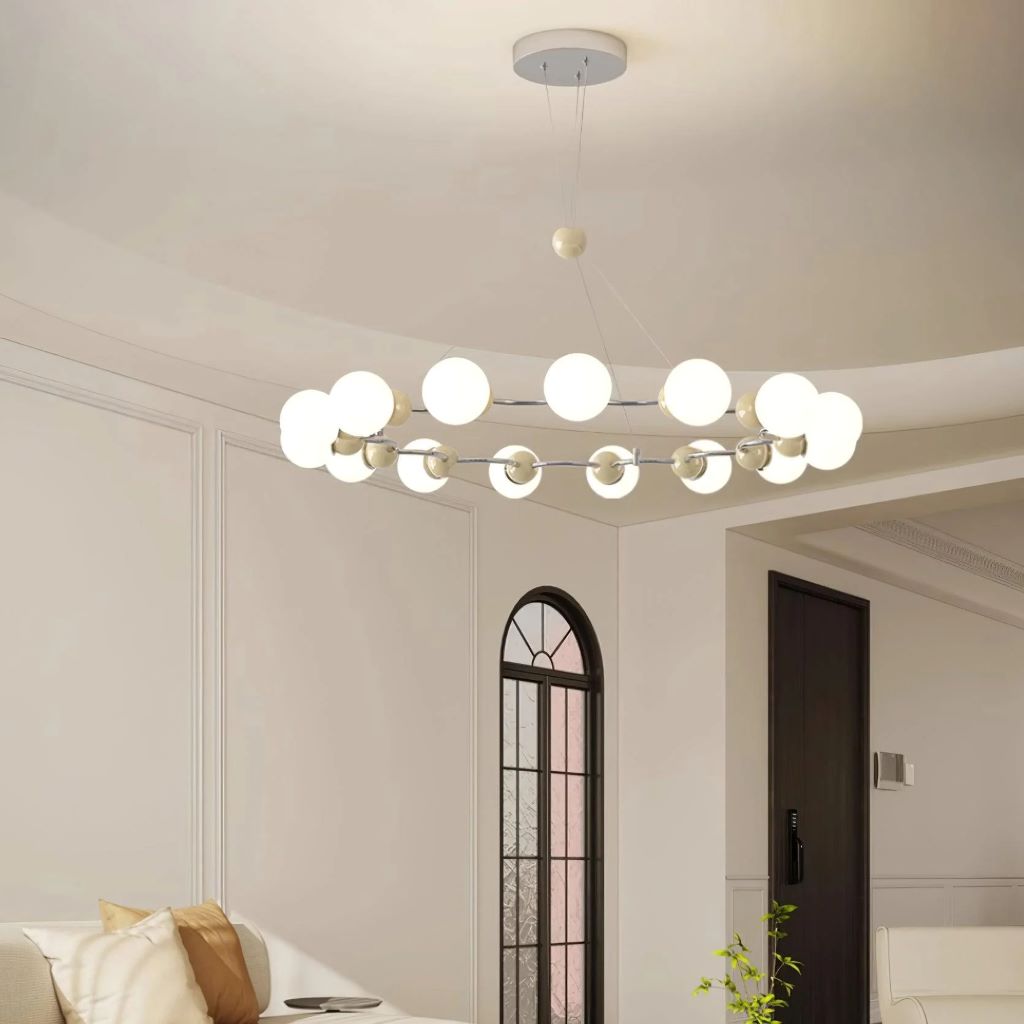 What makes a chandelier modern